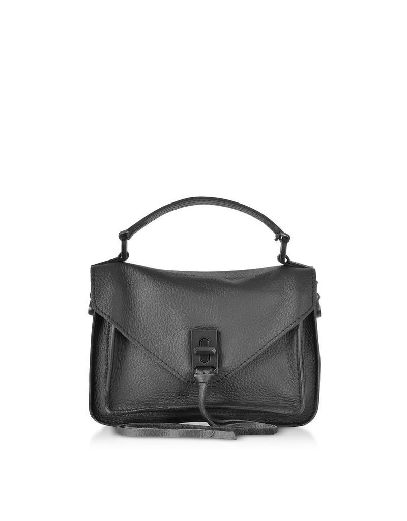 Rebecca Minkoff Designer Handbags, Black Leather Mini Darren Messenger Bag