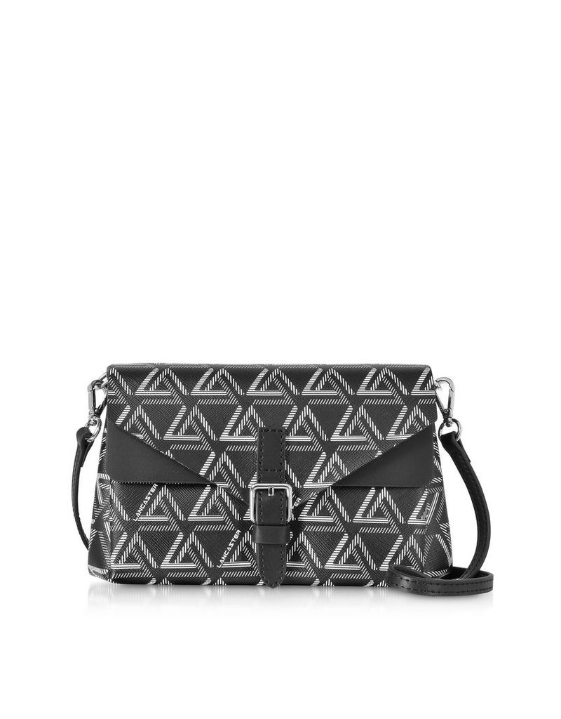 Lancaster Paris Designer Handbags, Ikon Mini Clutch w/Shoulder Strap