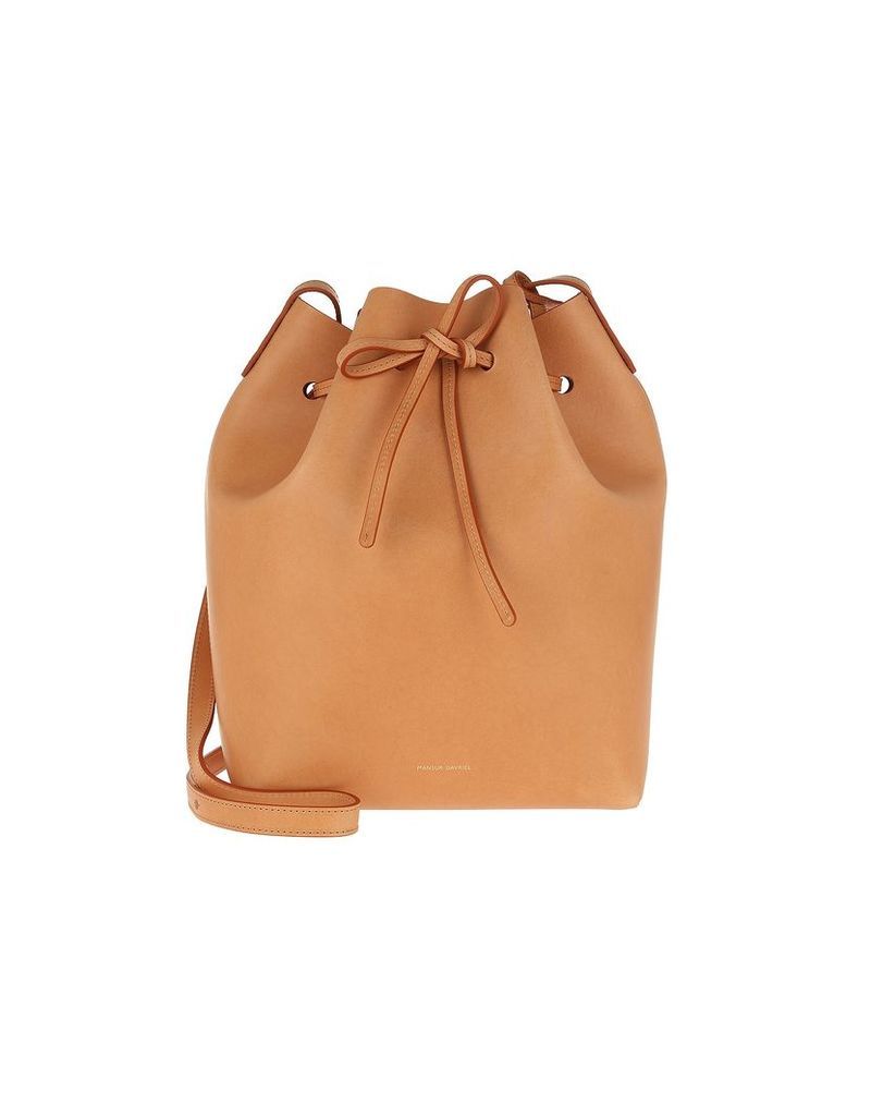Mansur Gavriel Designer Handbags, Classic Bucket Bag Cammello/Rosa