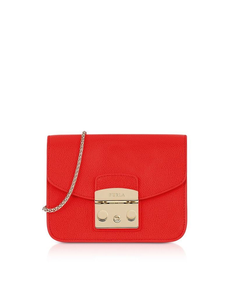 Furla Designer Handbags, Metropolis Mini Crossbody Bag w/Chain Strap