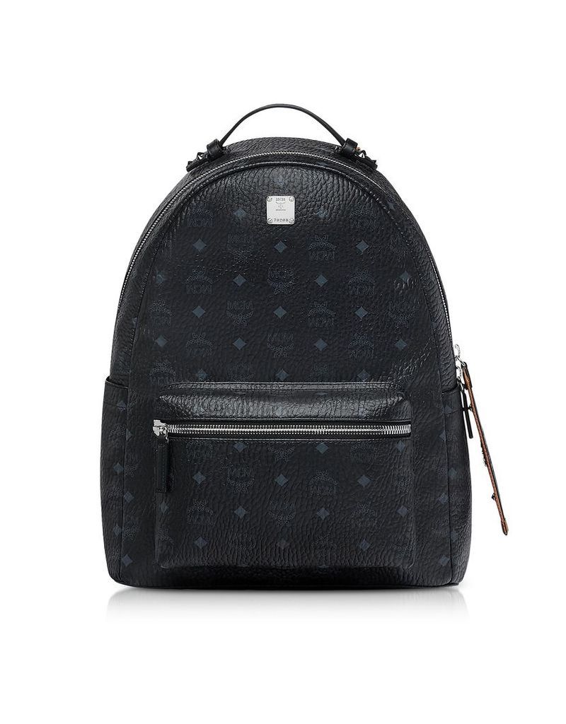 MCM Designer Handbags, Black/Cognac Visetos Stark Backpack