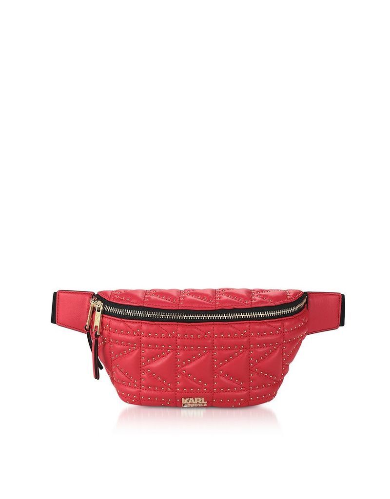 Karl Lagerfeld Designer Handbags, K/Kuilted Studs Belt Bag