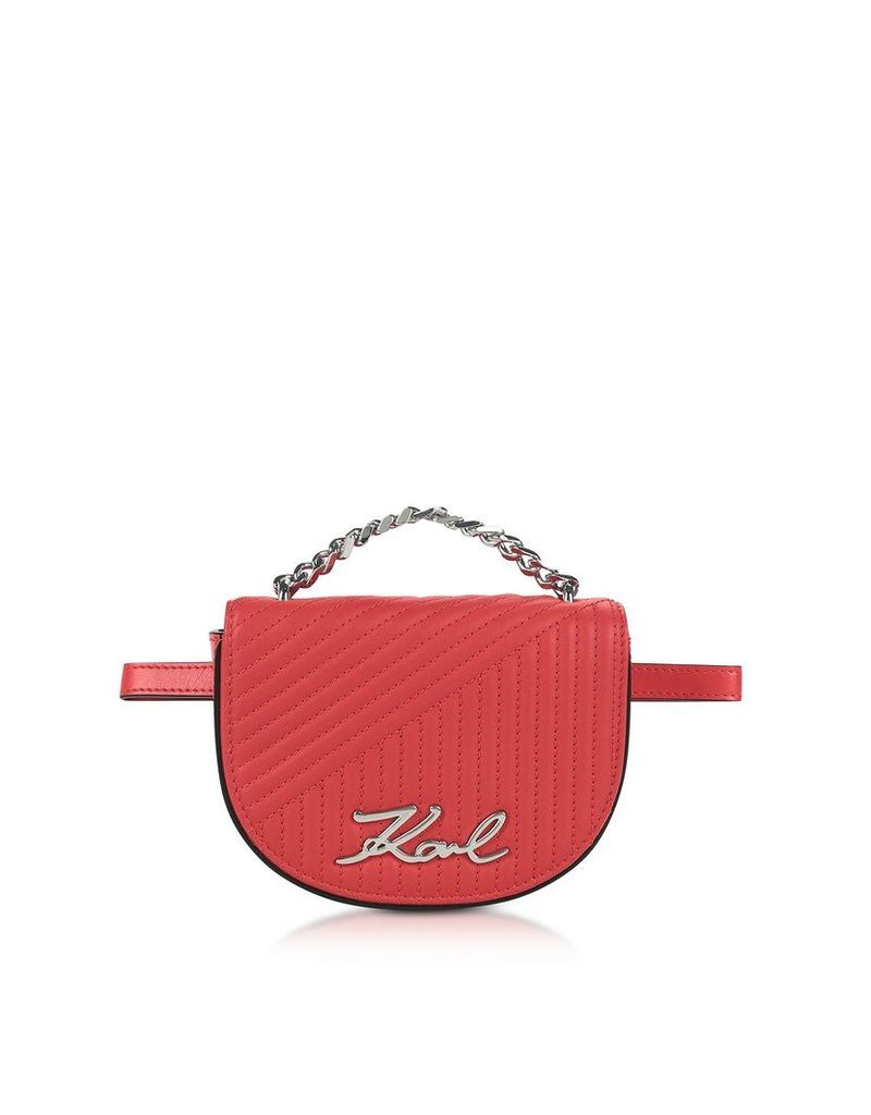 Karl Lagerfeld Designer Handbags, K/Signature Quilted Belt Bag