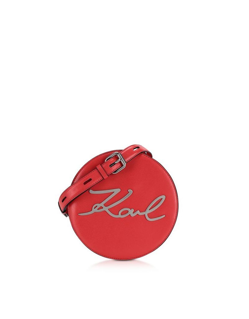 Karl Lagerfeld Designer Handbags, K/Signature Round Crossbody Bag