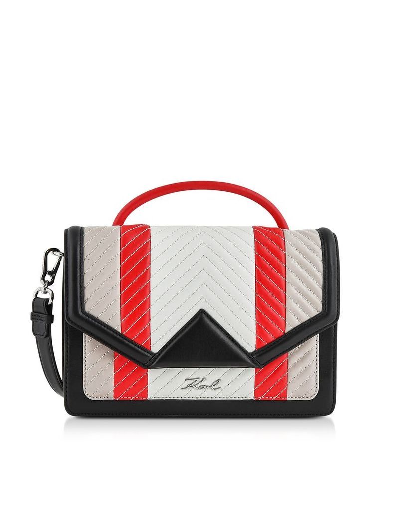 Karl Lagerfeld Designer Handbags, K/Klassic Multicolor Quilted Leather Shoulder Bag