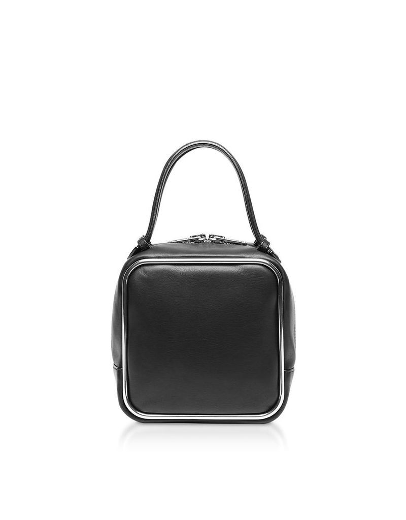 Alexander Wang Designer Handbags, Black Supple Leather Halo Top Handle Satchel Bag