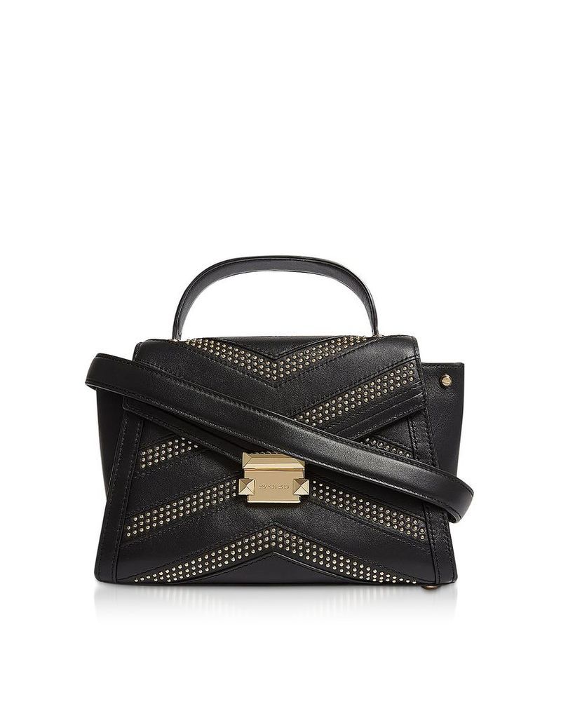 Michael Kors Designer Handbags, Whitney Medium Studded Top-Handle Satchel Bag
