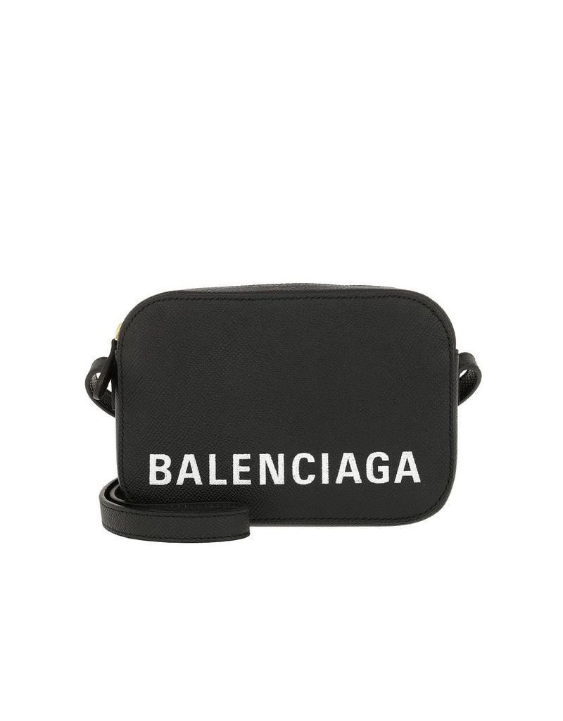 Balenciaga Designer Handbags, Ville Camera Bag XS Leather Black