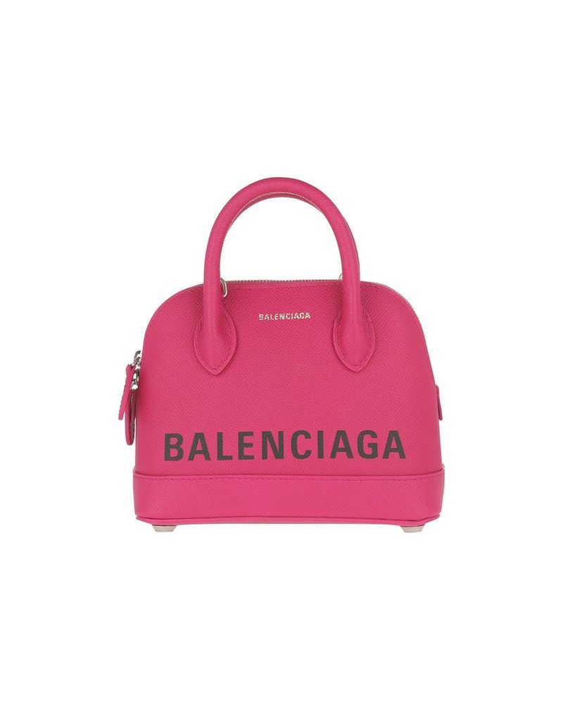 Balenciaga Designer Handbags, Ville Top Handle Bag XXS Leather Rose