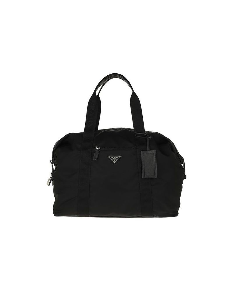Prada Designer Travel Bags, Gym Bag Vela Black