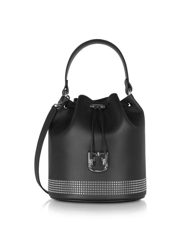 Furla Designer Handbags, Corona S Drawstring Studded Bucket Bag