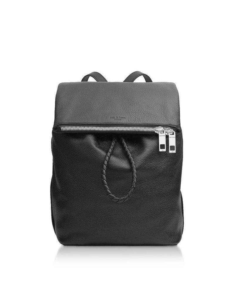 Rag & Bone Designer Handbags, Black Leather Loner Backpack