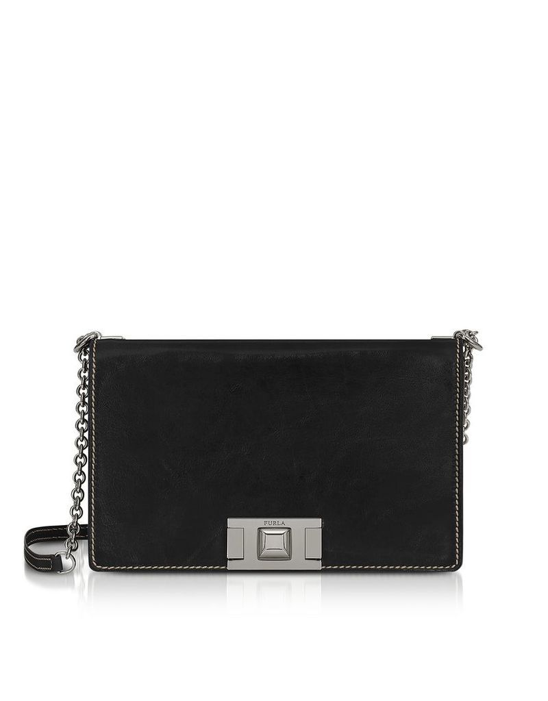 Designer Handbags, Glossy Leather Mimì S Crossbody Bag
