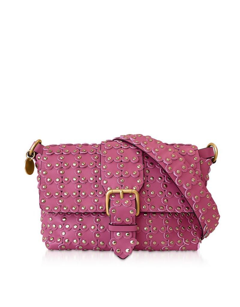 RED Valentino Designer Handbags, Flower Puzzle Leather Shoulder Bag