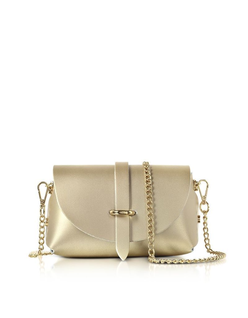 Designer Handbags, Caviar Metallic Leather Mini Shoulder Bag