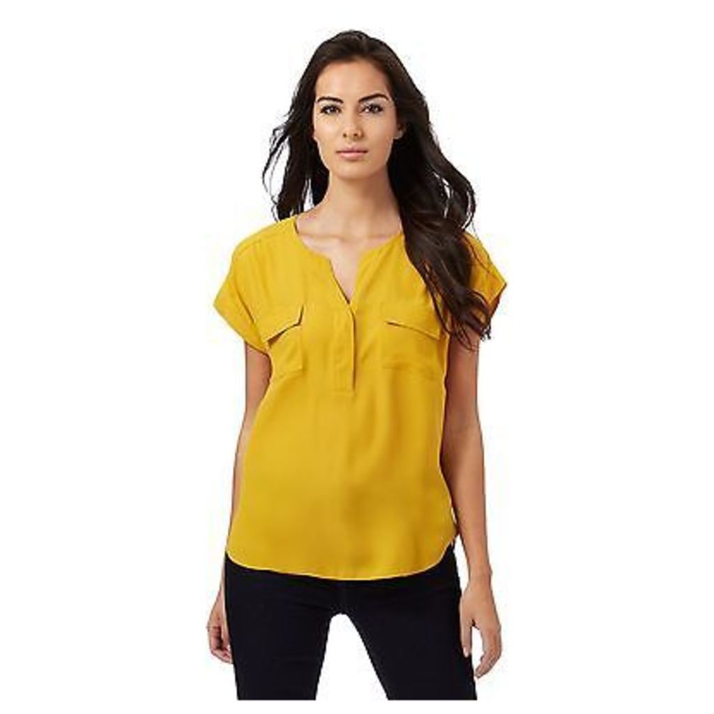 Principles Petite By Ben De Lisi Womens Dark Yellow Utility Shirt From Debenhams