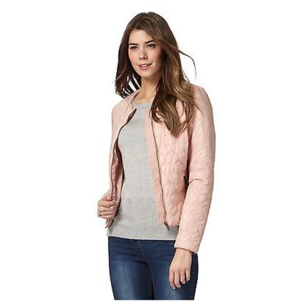 The Collection Womens Light Pink Quilted Bomber Jacket From Debenhams