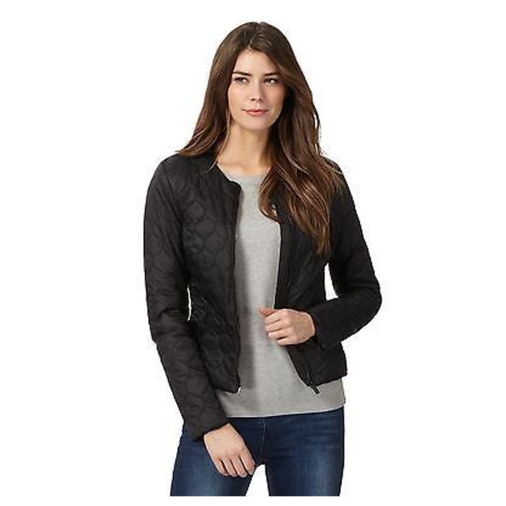 The Collection Womens Black Quilted Bomber Jacket From Debenhams