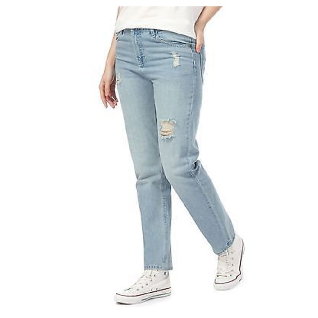 Noisy May Womens Blue Straight Fit Jeans From Debenhams