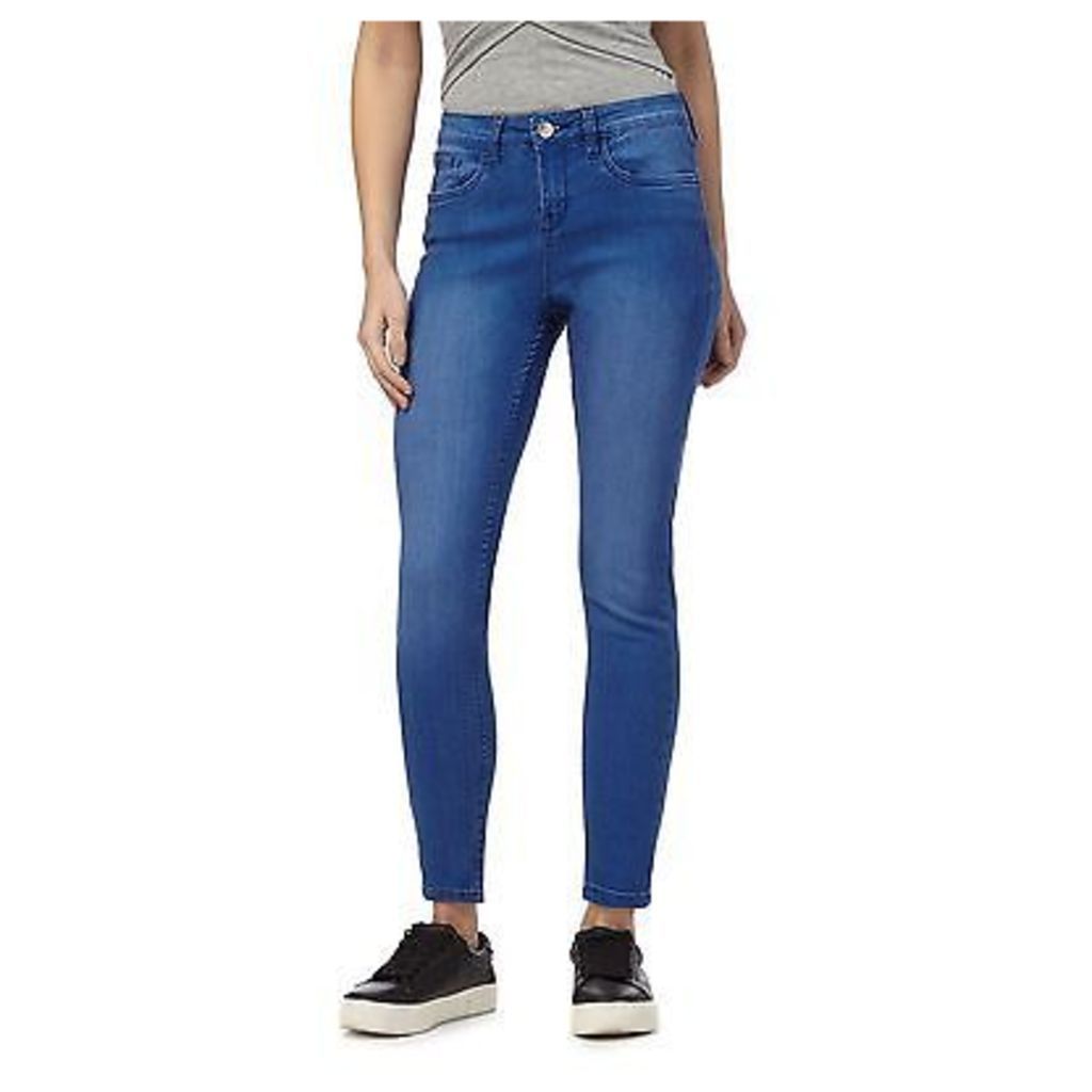 Red Herring Womens Blue 'Holly' Superskinny Mid Wash Ankle Grazer Jeans