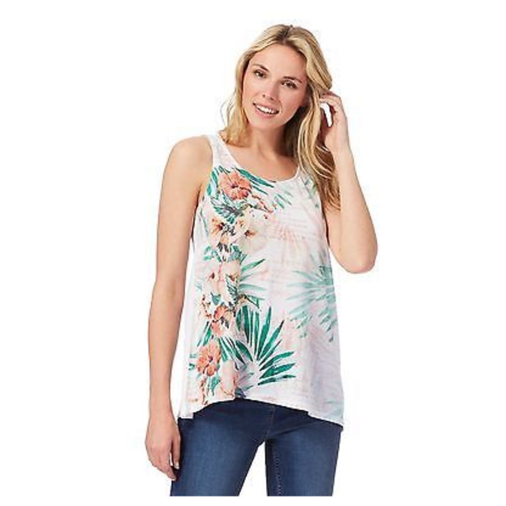 The Collection Womens White Floral Print Vest Top From Debenhams