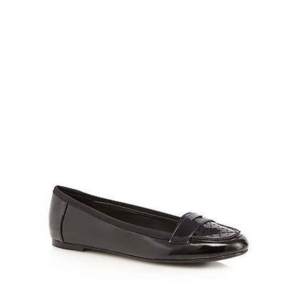 Red Herring Black Patent Loafers From Debenhams