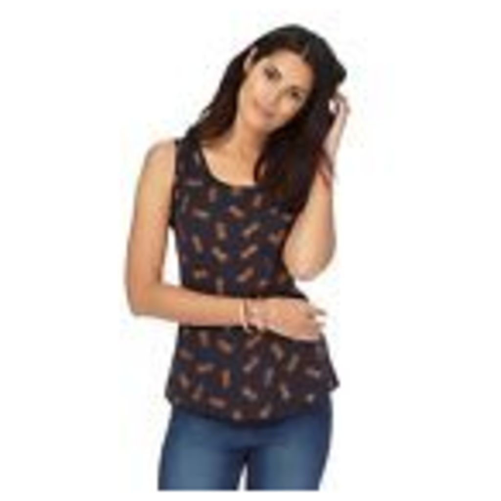 The Collection Womens Navy Pineapple Print Pocket Vest Top From Debenhams 26