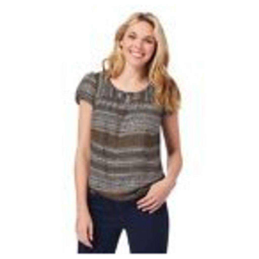 Maine New England Womens Multi-Coloured Patterned Bubble Hem Top 10