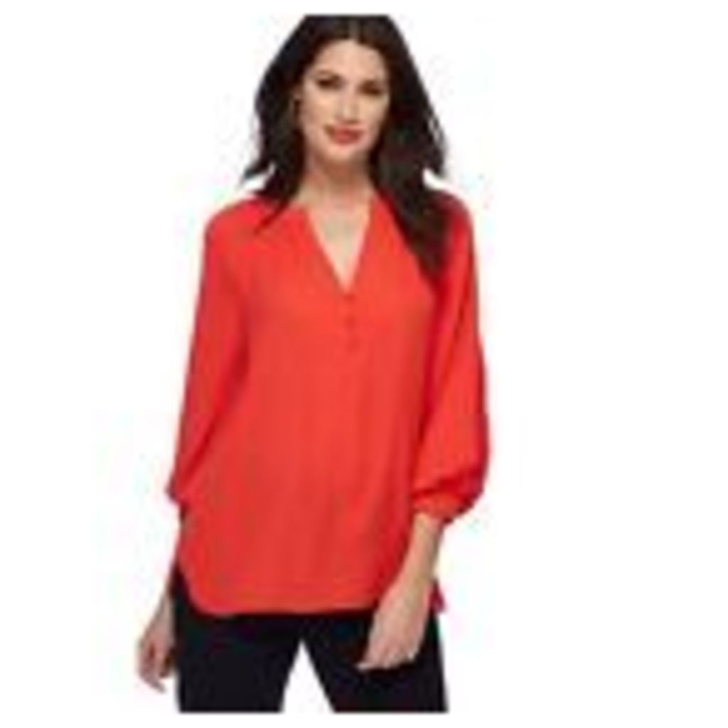 Principles Womens Red Pleated Sleeve Blouse From Debenhams