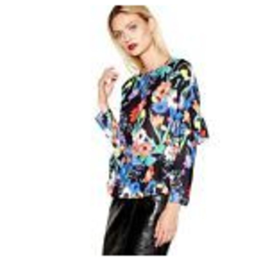 Studio By Preen Womens Multi-Coloured Floral Print Top From Debenhams
