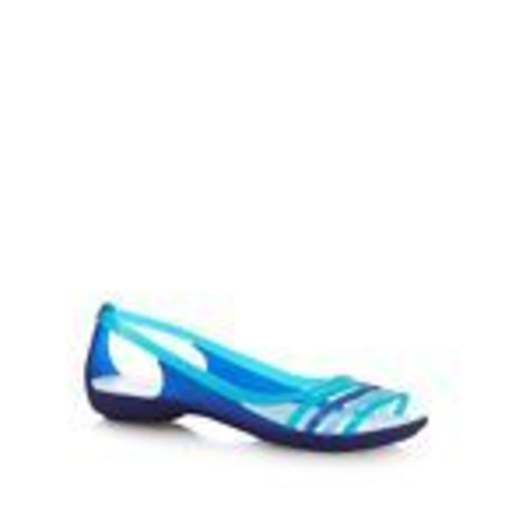 Crocs Womens Blue 'Isabella Huarache' Flip Flops From Debenhams