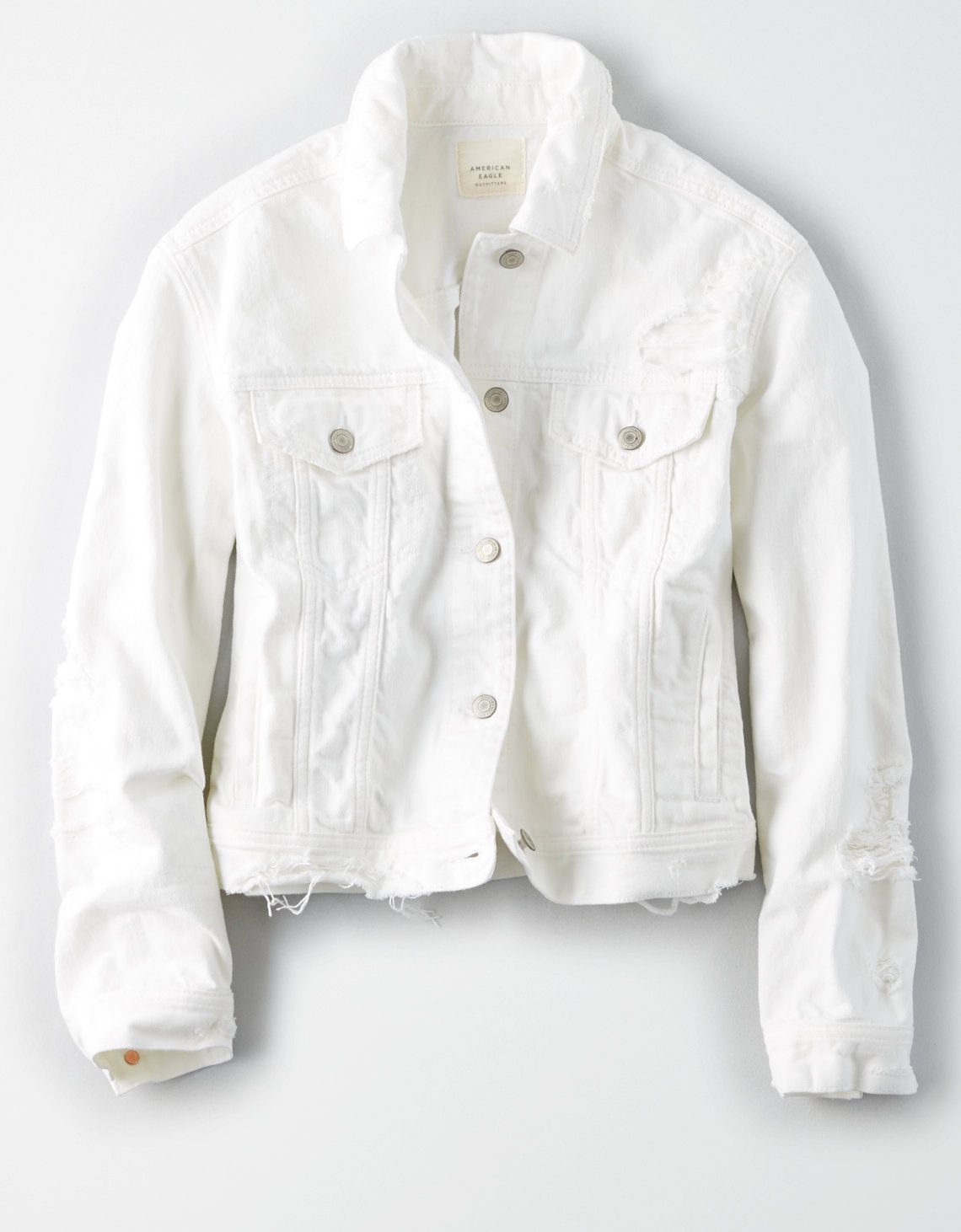 AE White Denim Jacket