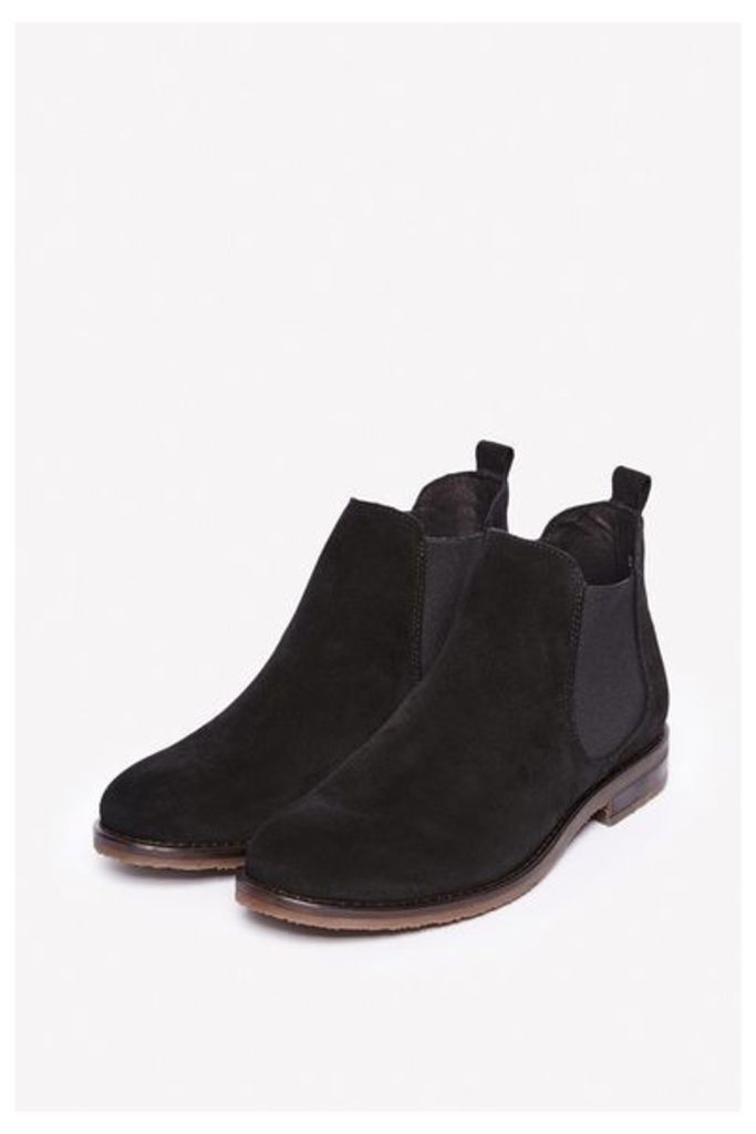SHARNBROOK SUEDE CHELSEA BOOTS BLACK