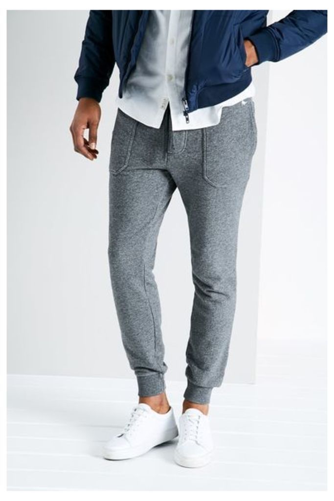 BARNABY TAPERED JOGGERS CHARC MARL