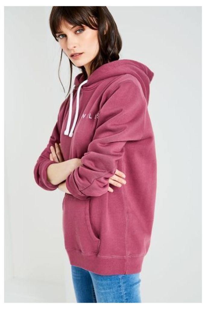 MOTHERBY RELAXED HOODIE BERRY