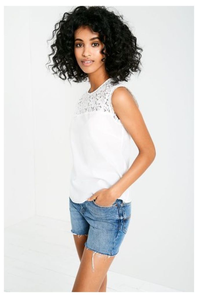 BRACKNELL LACE TOP WHITE