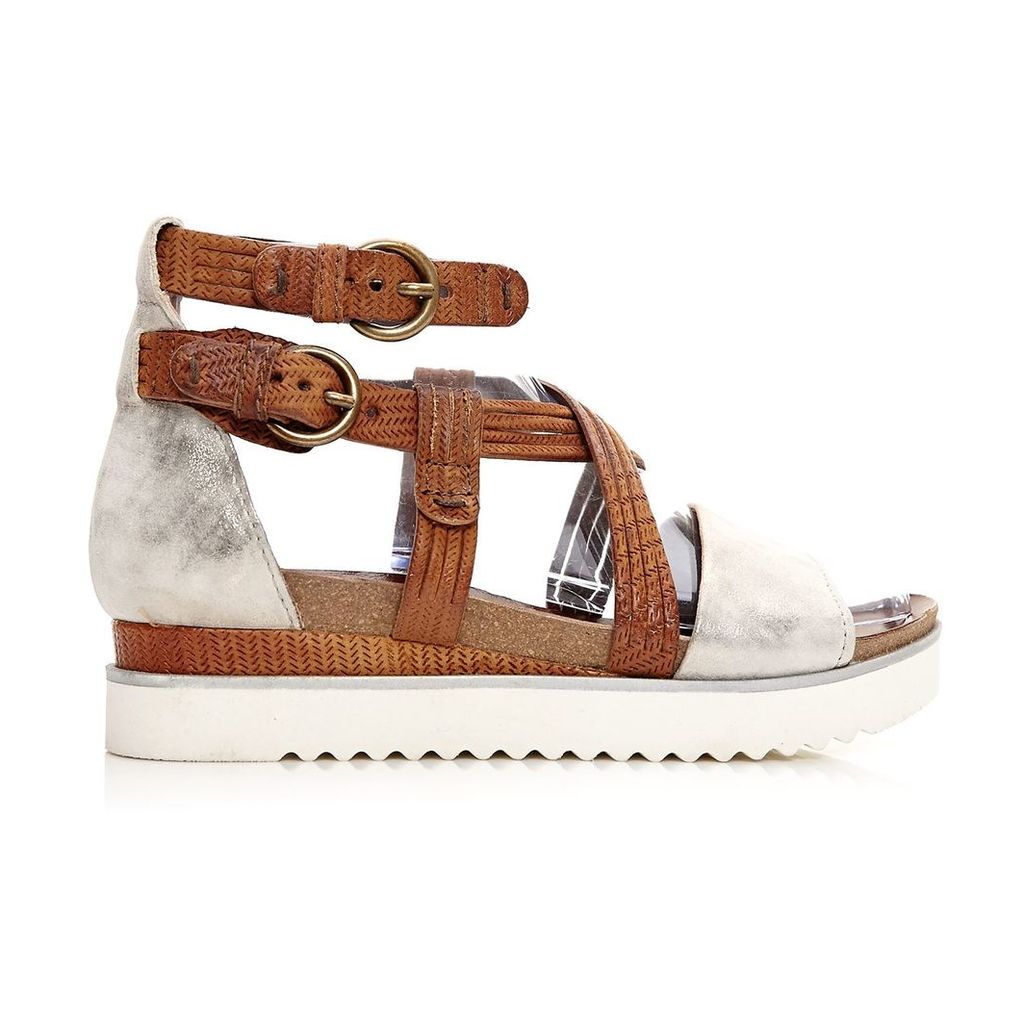 Moda in Pelle Perli Tan Medium Casual Sandals