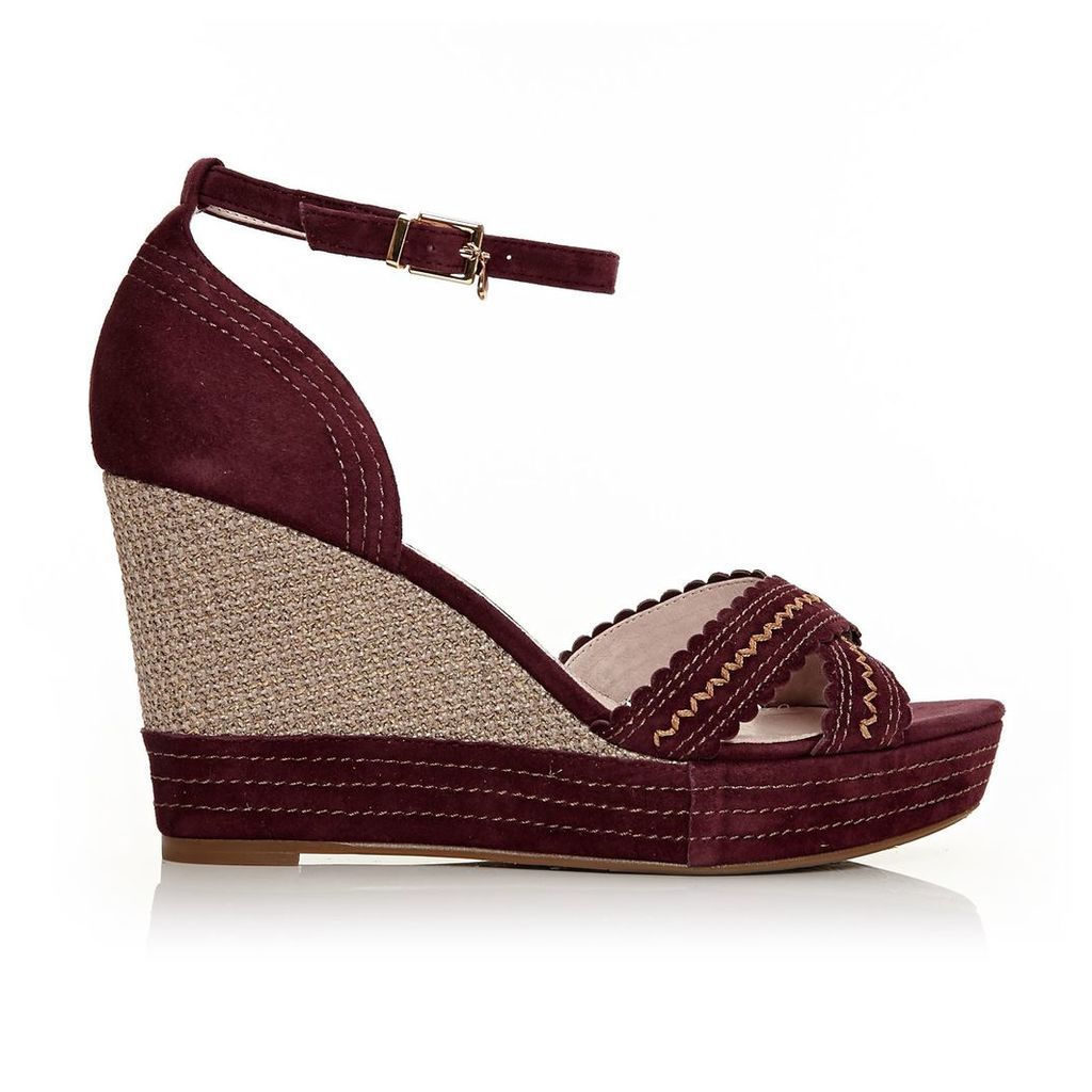 Moda in Pelle Roxas Burgundy High Smart Sandals