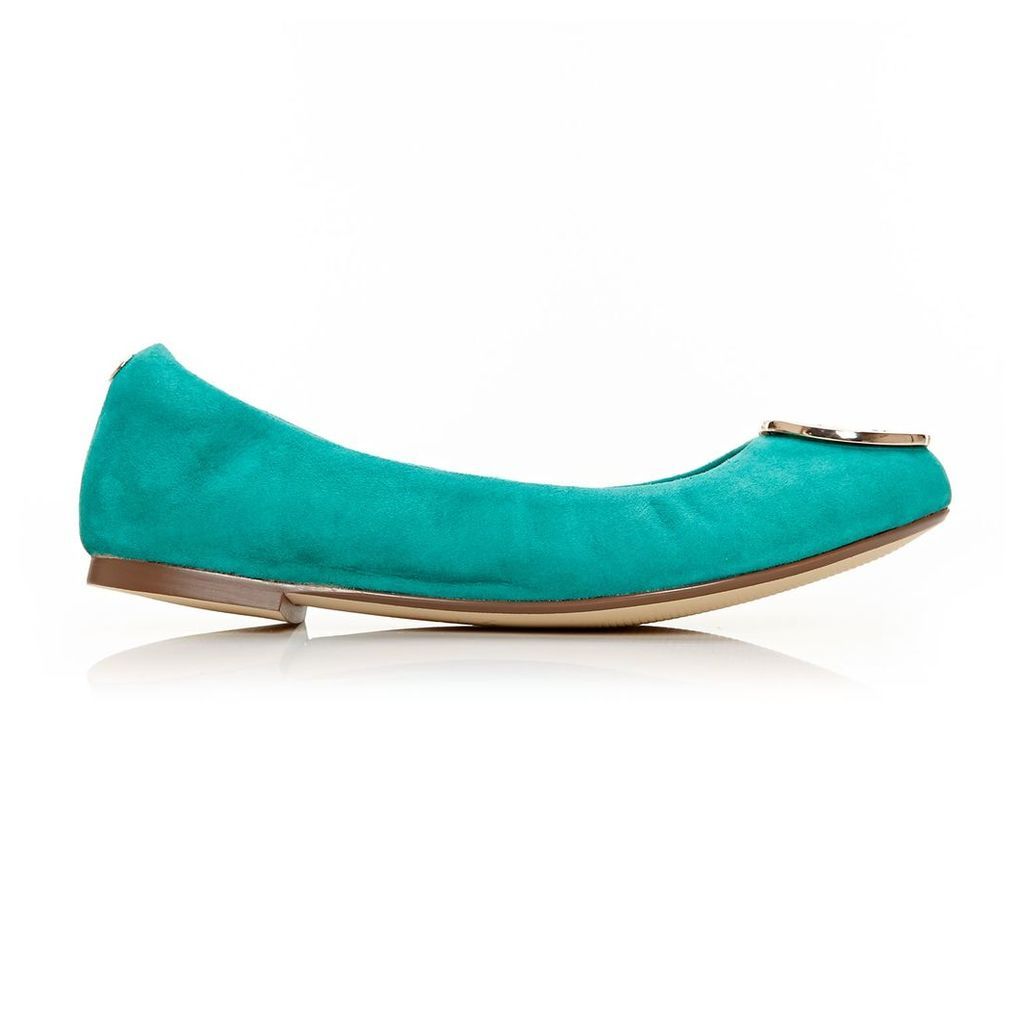 Moda in Pelle Foli Turquoise Flat Casual Shoes
