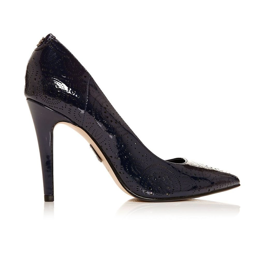 Moda in Pelle Caiella Navy High Smart Shoes