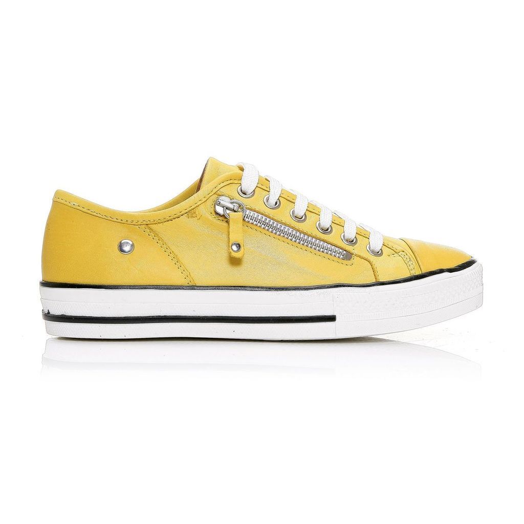 Moda in Pelle Fianntas Yellow Low Leisure Shoes