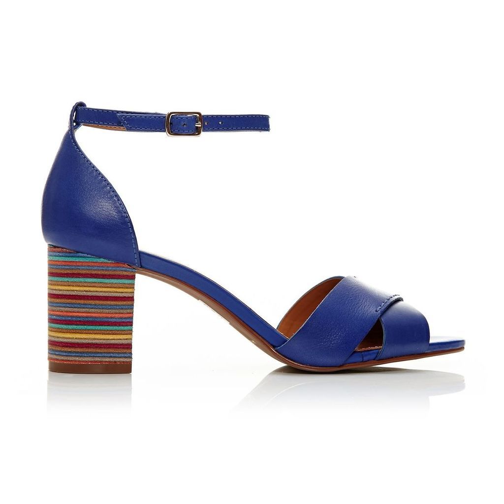 Moda in Pelle Liano Cobalt Blue High Smart Sandals