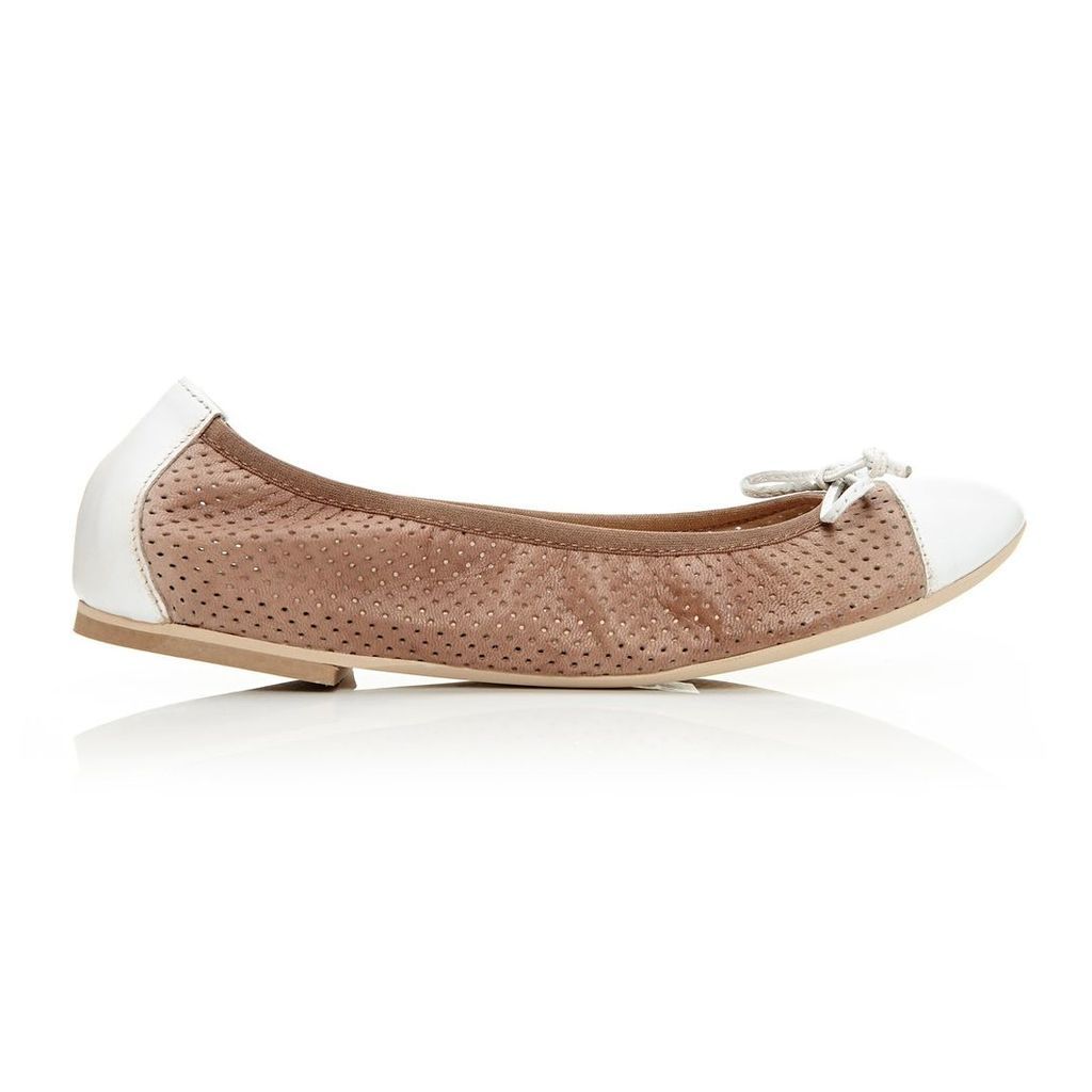 Moda in Pelle Frayza Taupe Flat Casual Shoes