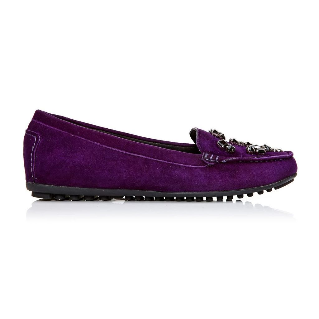 Moda in Pelle Emili Purple Flat Casual Shoes