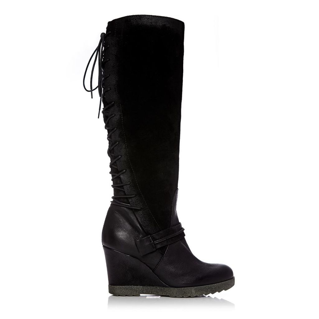 Moda in Pelle Beami Black High Casual Long Boots
