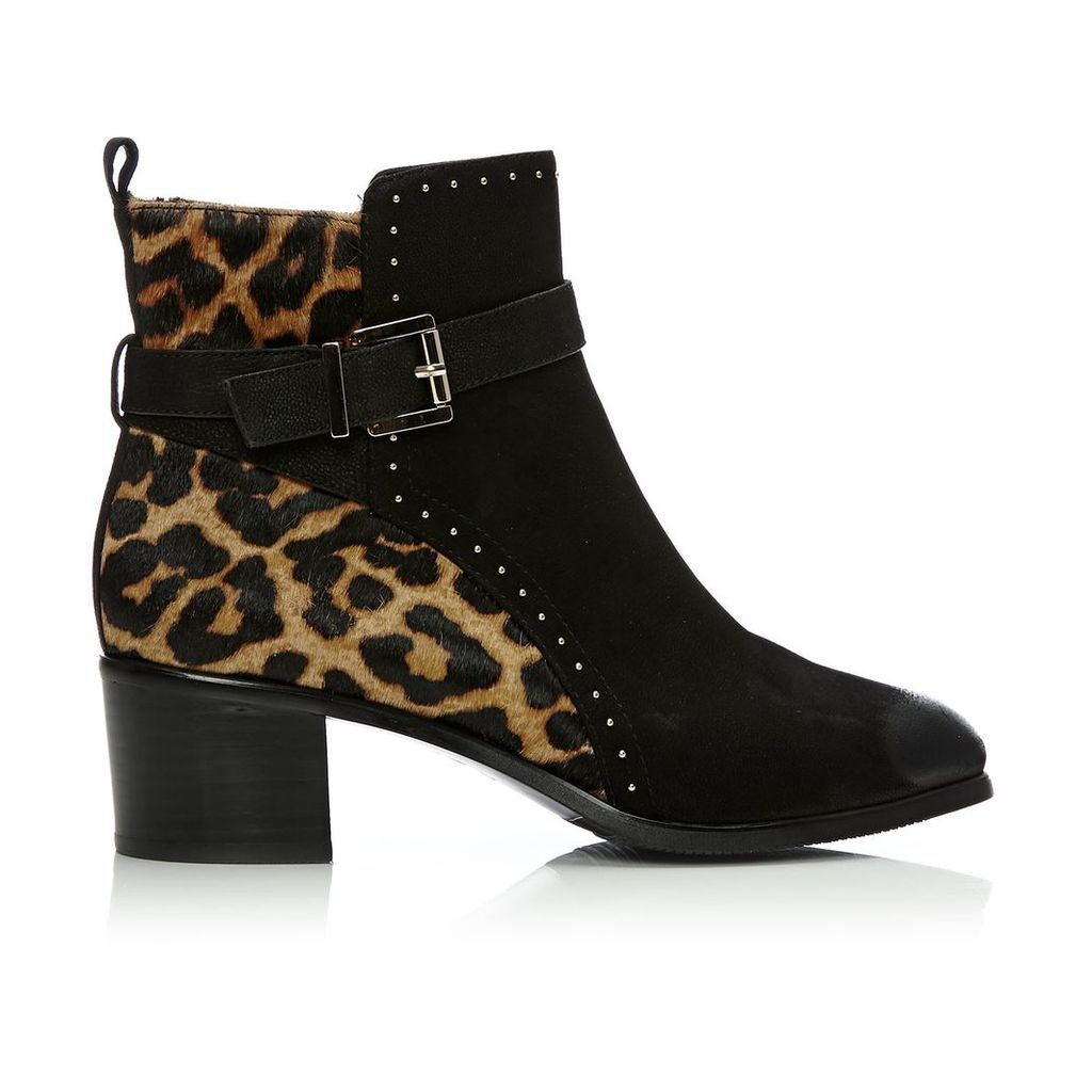 Moda in Pelle Cherie Leopard Medium Smart Short Boots