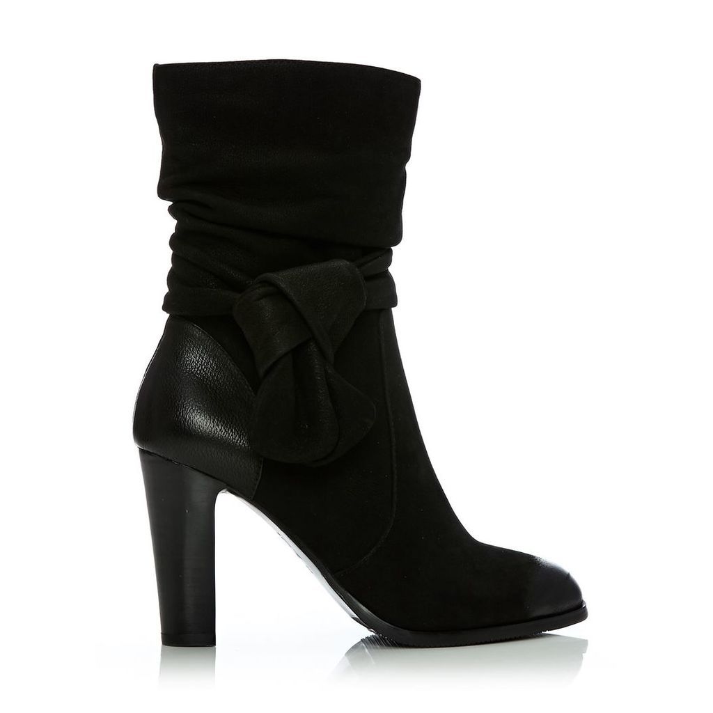 Moda in Pelle Peretta Black High Smart Short Boots