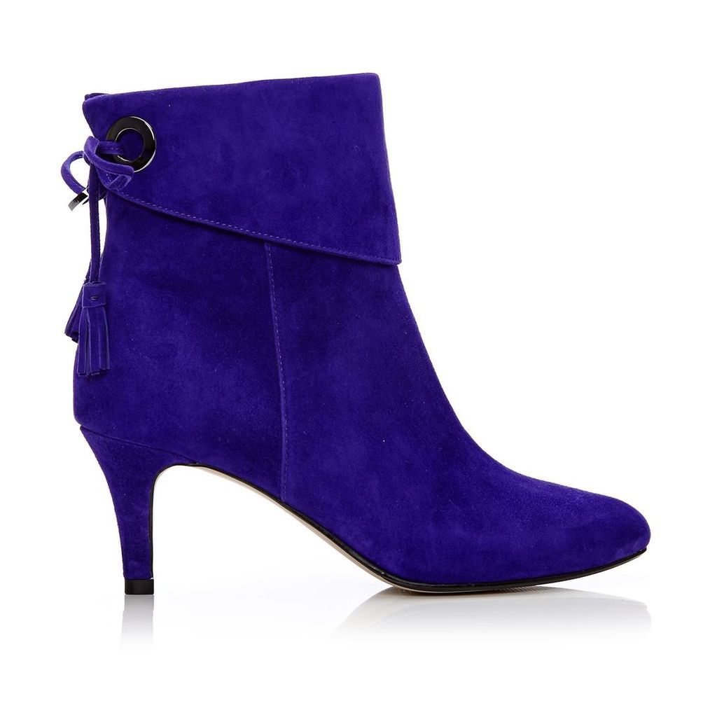 Moda in Pelle Latinna Purple Medium Smart Short Boots