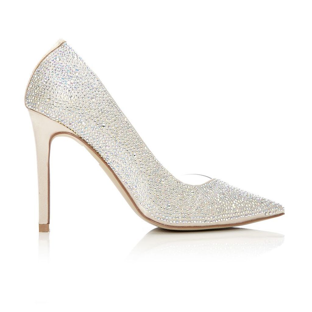 Moda in Pelle Katrina Ivory Very High Occasion Shoes