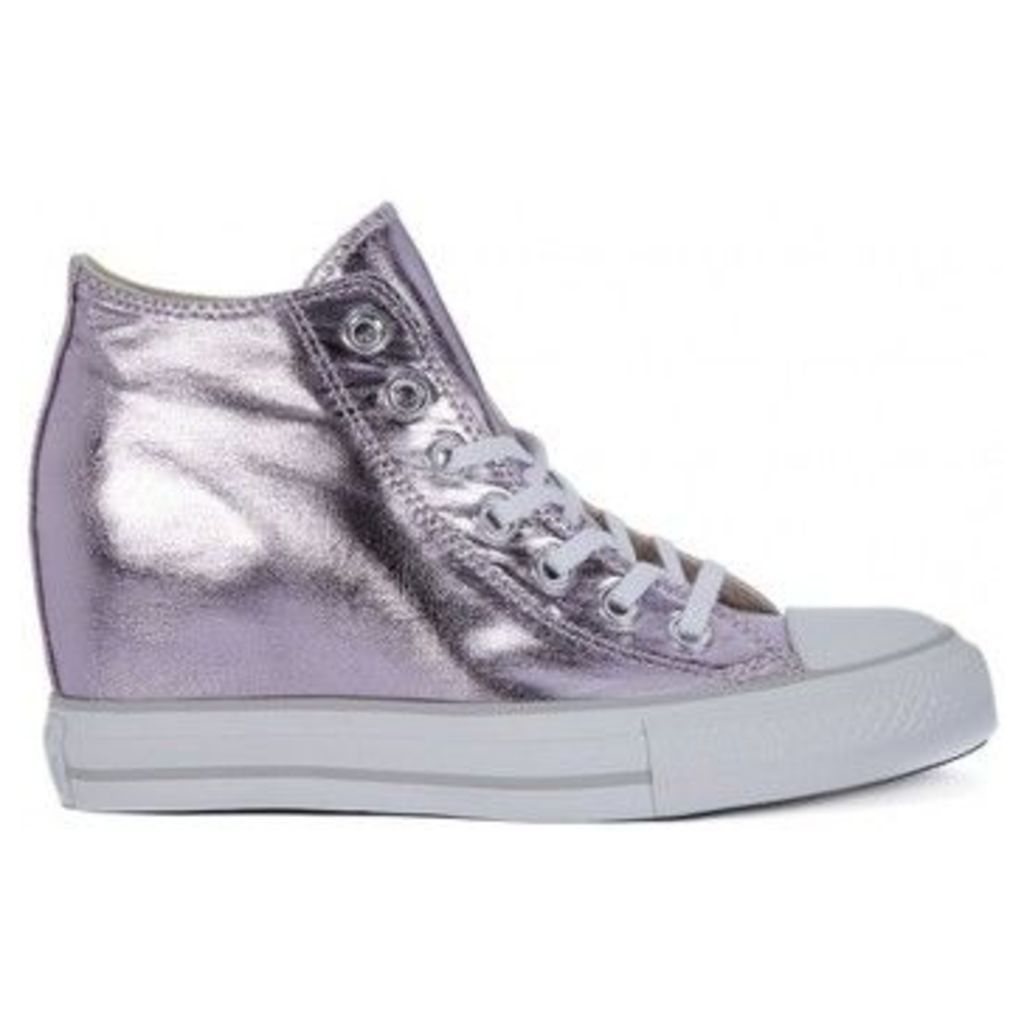 Converse  ALL STAR MID LUX METALLIC  women's Shoes (High-top Trainers) in pink